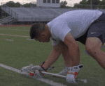 The Faceoff Scissor-Power Rake lacrosse drill