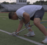 The Faceoff Reverse Clamp lacrosse drill