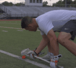 The Faceoff Laser Rake lacrosse drill