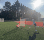 Over the Net Shooting lacrosse drill
