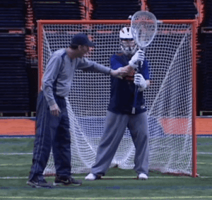 Goalie Foundations w/ Kevin Donahue (Syracuse) lacrosse drill