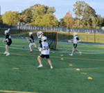 4v3 Through X Game lacrosse drill