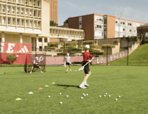 Cross Field Step Down Goalie Drill