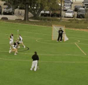 2v2 Game with Outlet lacrosse drill