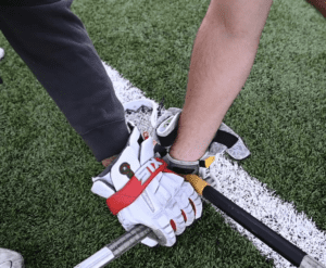 Butt End Counter for Faceoff lacrosse drill