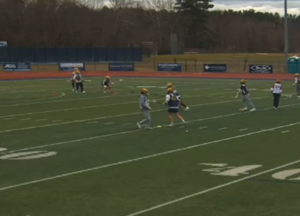 5 Line Perimeter Passing lacrosse drill