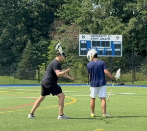 Back Wrap Check lacrosse drill