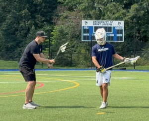Slap and Lift lacrosse drill