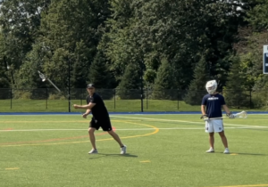 Slide & Recovery lacrosse drill