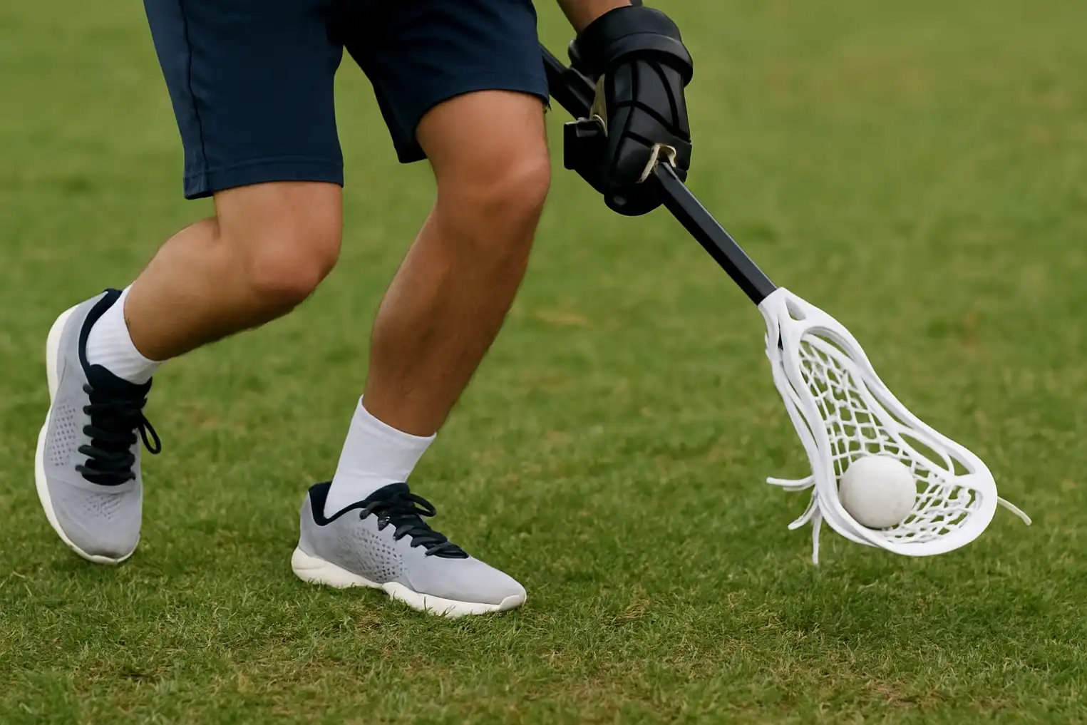Lacrosse Player Running